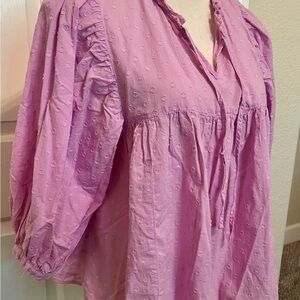 Women's Cato Lavender Ruffled Tie Top